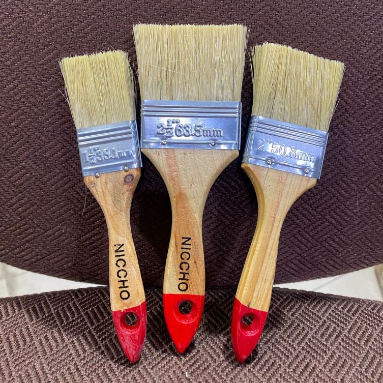 

KUAS CAT TEMBOK 1/1,5/2 | Paint Brus, besi, kayu NICCHO
