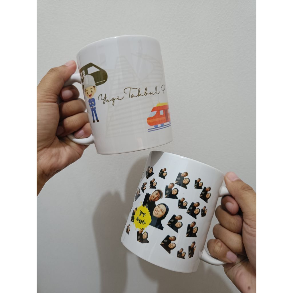 GELAS/MUG CUSTOM SOUVENIR/ HADIAH / ULANG TAHUN / ANNIVERSARY/ ACARA RESMI