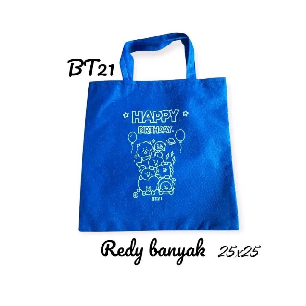 COD tas ultah bt21 murah 25*25