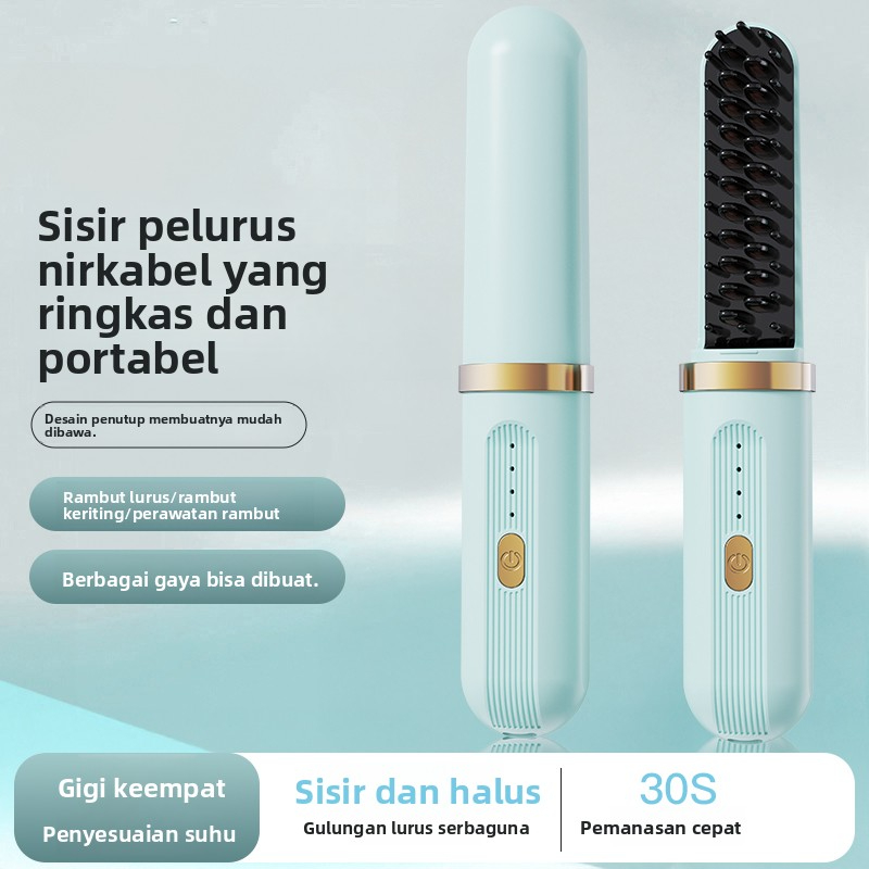 isir Catokan Pelurus Rambut Elektrik Sisir Pelurus Rambut Portable Sisir Rambut Catokan Rambut Catok
