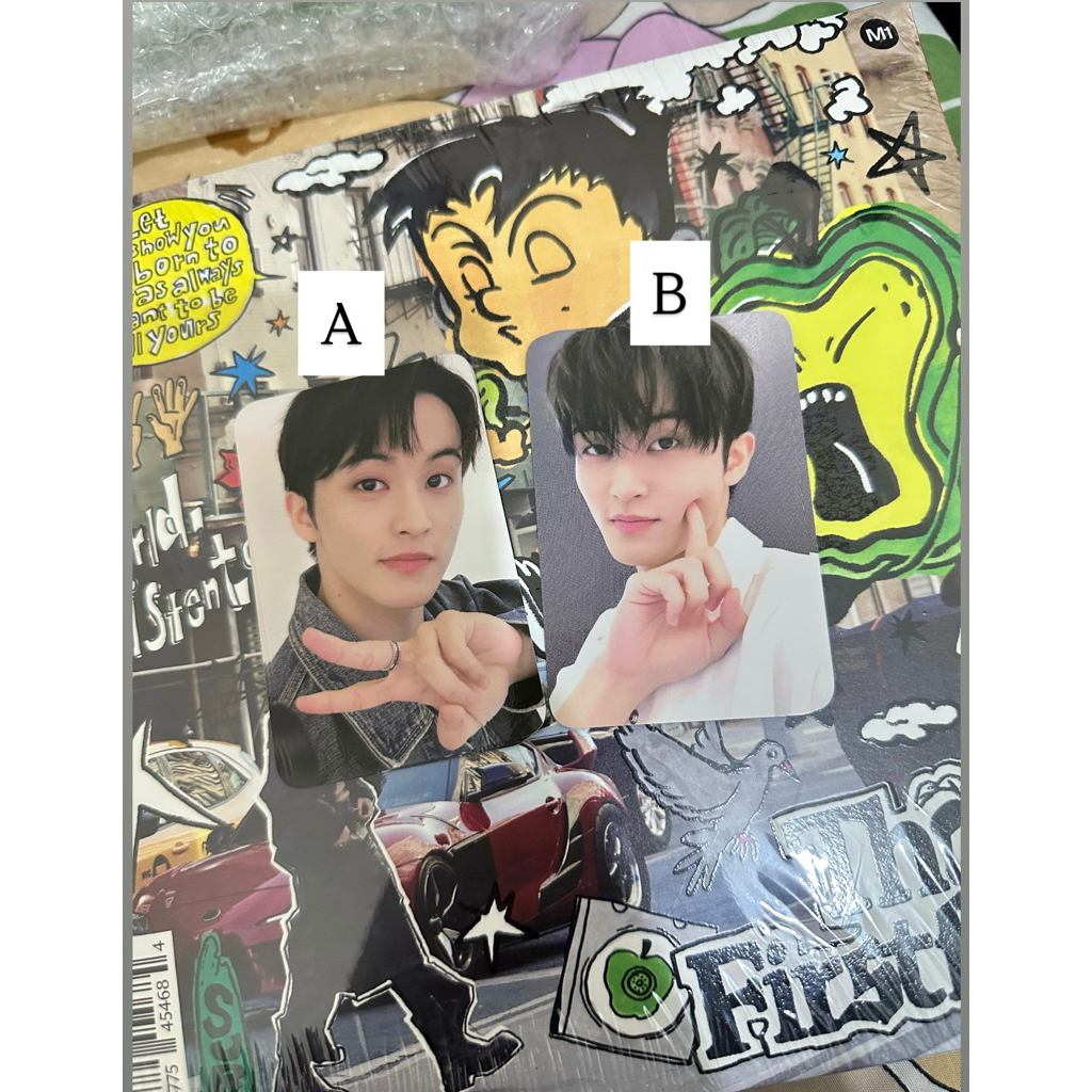 READY album mark first fruit square flap & photobook ( blue & white ) pob style korean