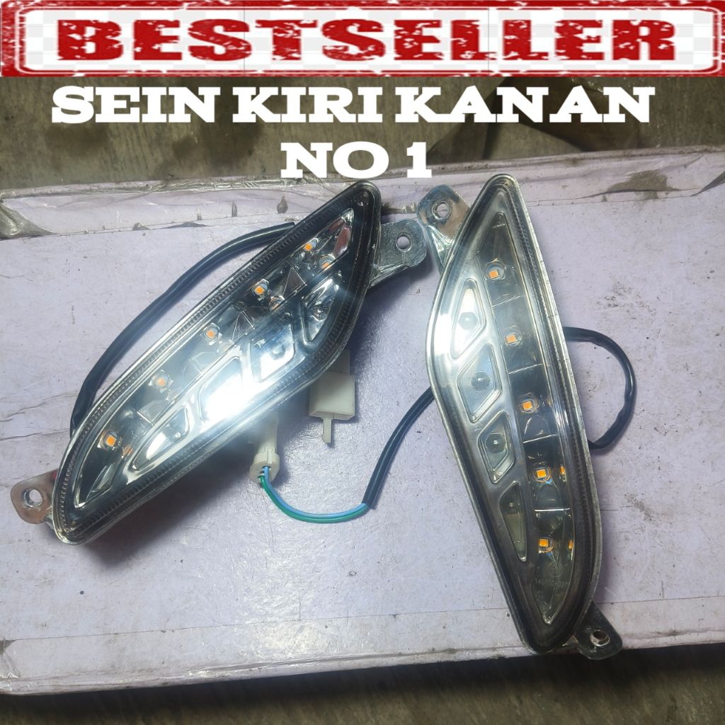 MIKA LAMPU SEIN DEPAN REM BELAKANG LED ASSY SEPEDA MOTOR LISTRIK SELIS UWINFLY EXOTIC GODA SAIGE M80