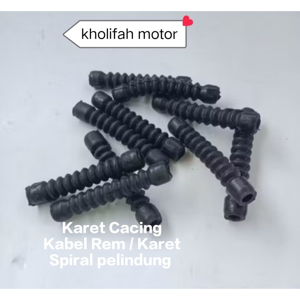 Karet Cacing Kabel Rem / Karet Spiral pelindung Kabel Rem / Karet Kabel Rem Belakang / Karet Pelindu