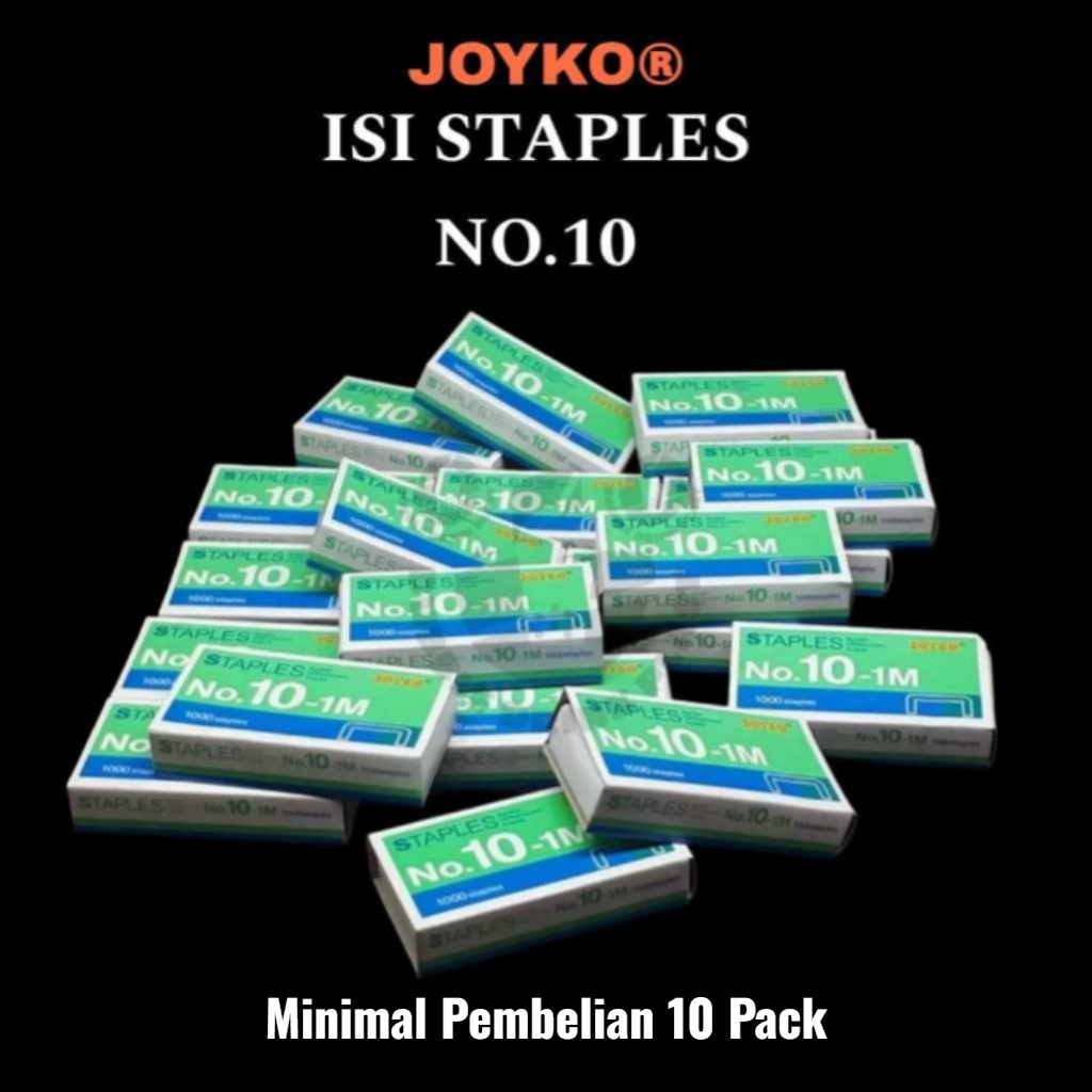 

Isi Steples / stapler / Staples JOYKO NO. 10 - 1M Isi Staples Kecil