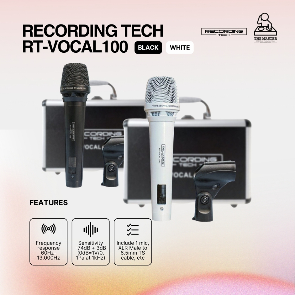 Recording Tech RT-VOCAL100 | RT VOCAL100 Dynamic Microphone
