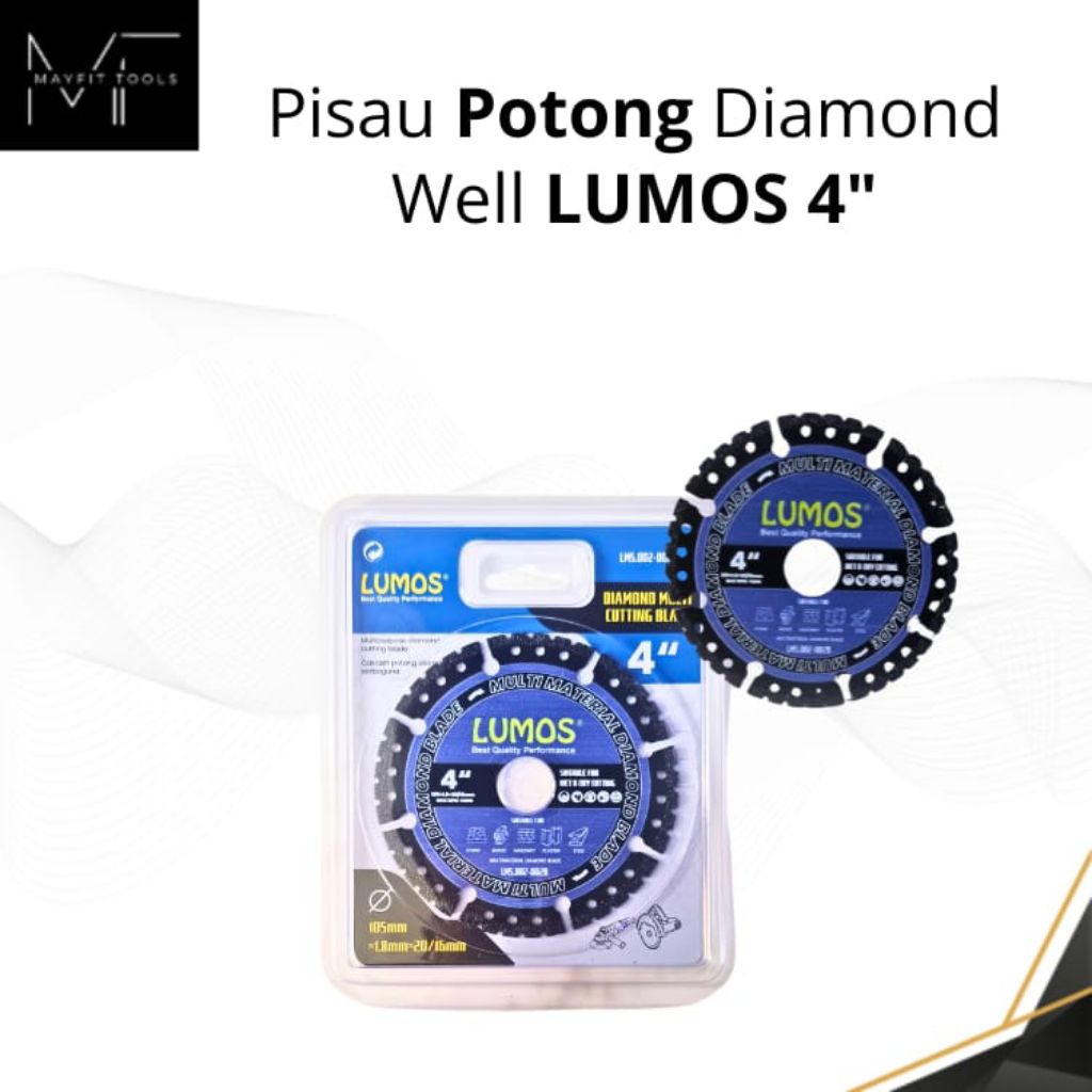 Diamond Blade/Pisau Potong/ Diamond Well LUMOS 4"