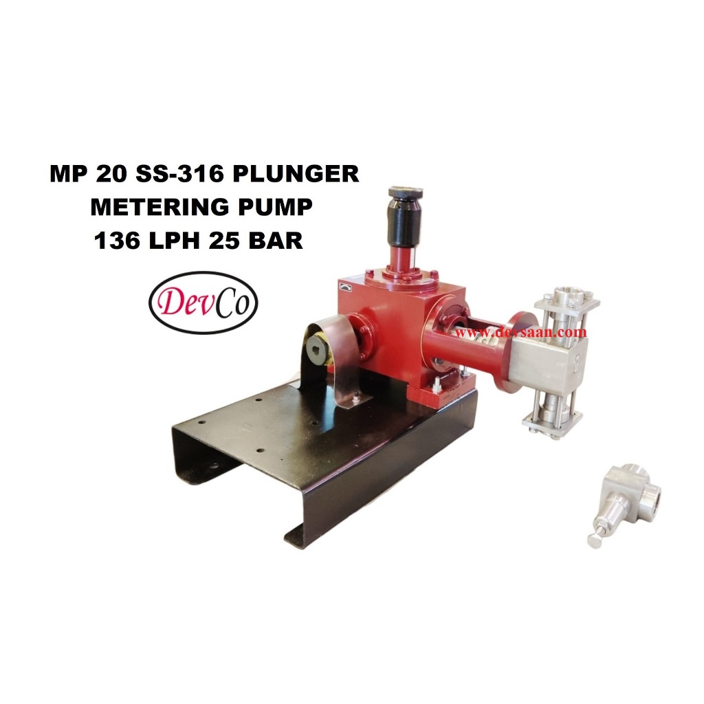 Pompa Dosing MP213625 SS-316 Plunger Metering Pump 136 LPH 25 Bar - DSMP21362540