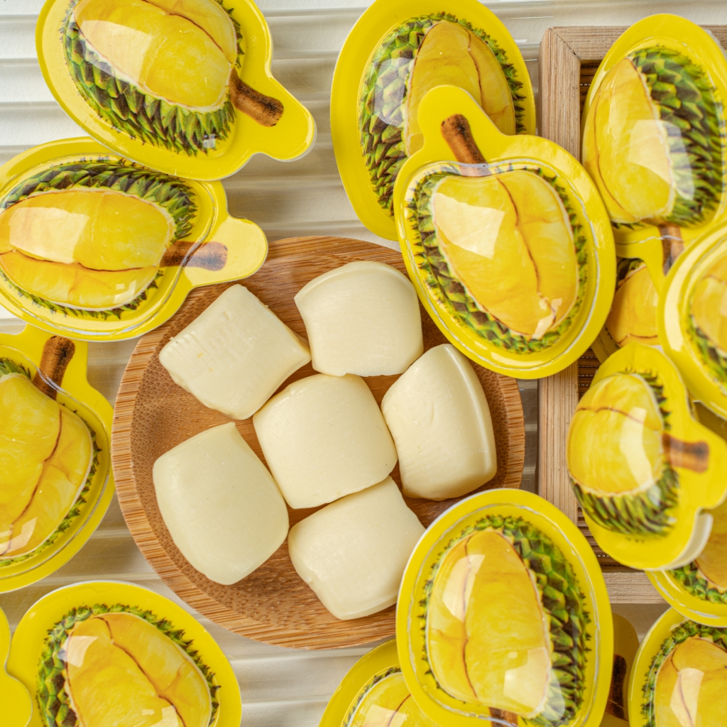 

【Grosir】 Permen durian merah bersih Mengandung 15% daging buah, satu gigitan penuh dengan durian!