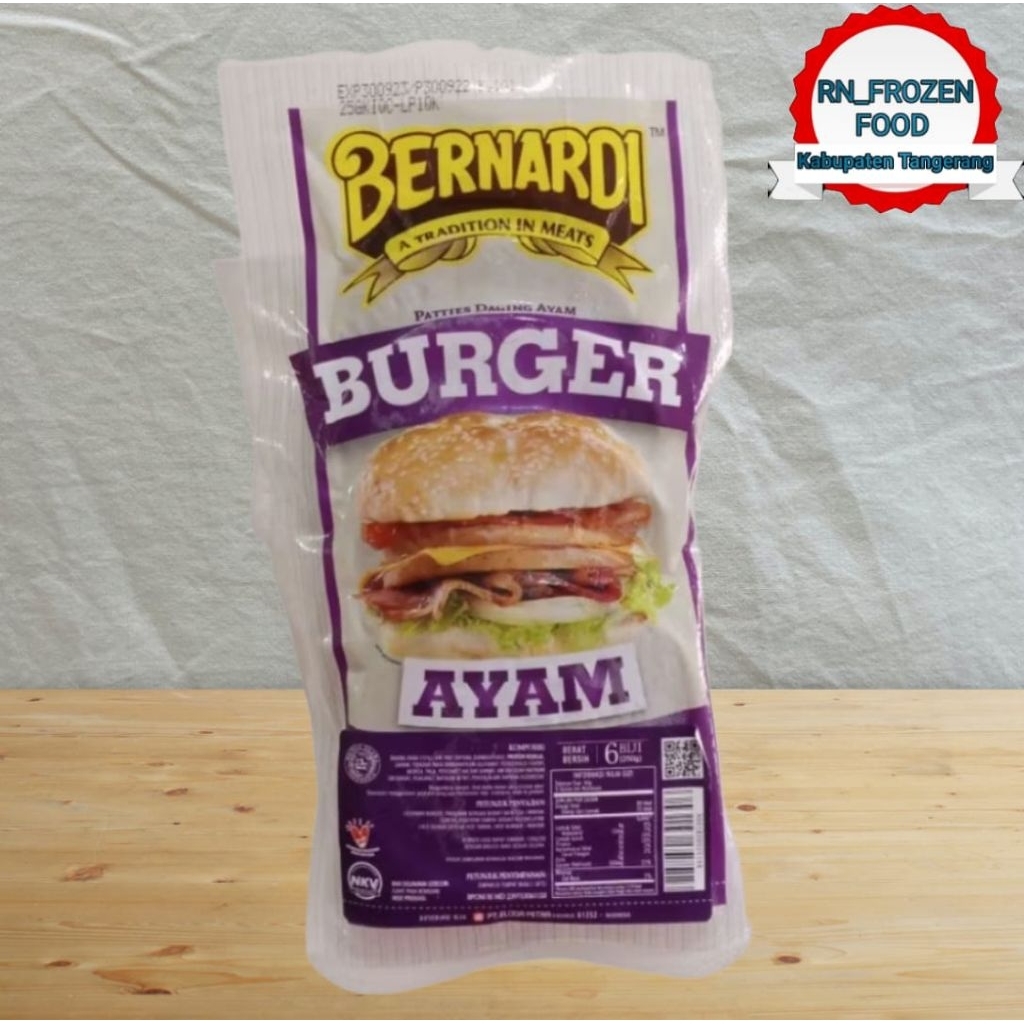 

BERNARDI BURGER AYAM PREMIUM ISI 6's