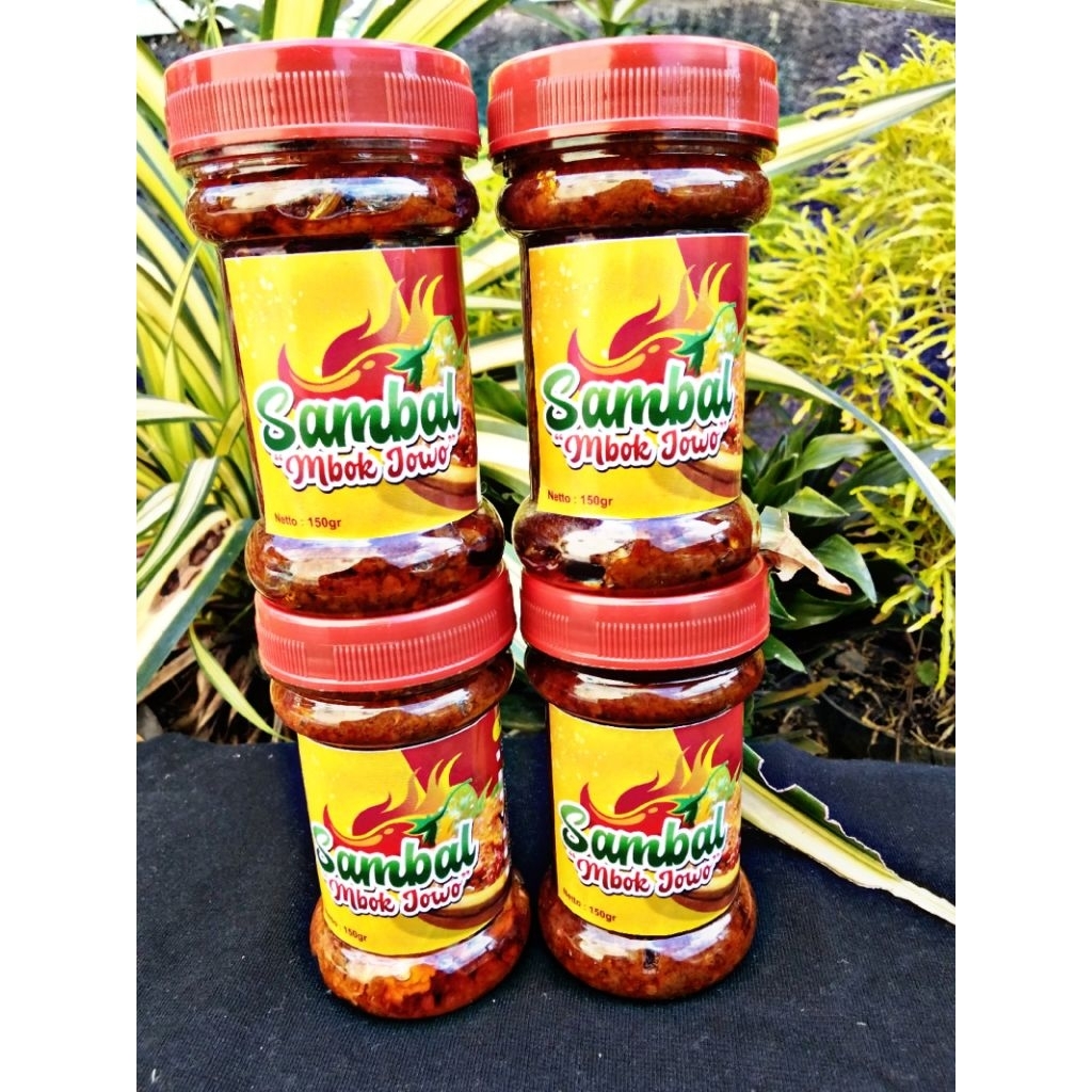 

PROMO BUNDLING 4pcs SAMBAL MBOK JOWO | PETAI | PEDA | AYAM SUWIR |CUMI