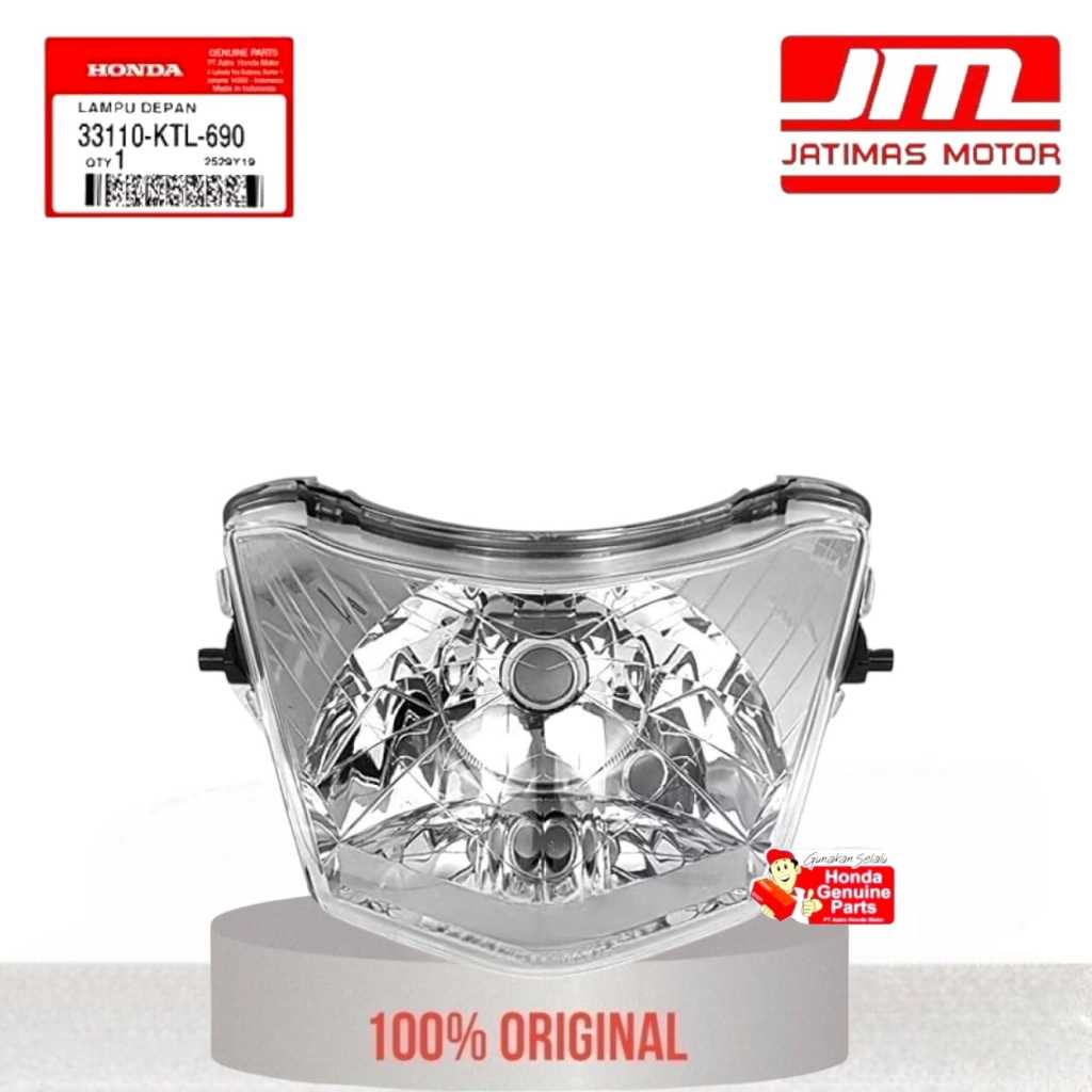 33110-KTL-690 Reflektor Lampu Depan Supra Fit New Tanpa Bohlam & Socket Pitting Lampu
