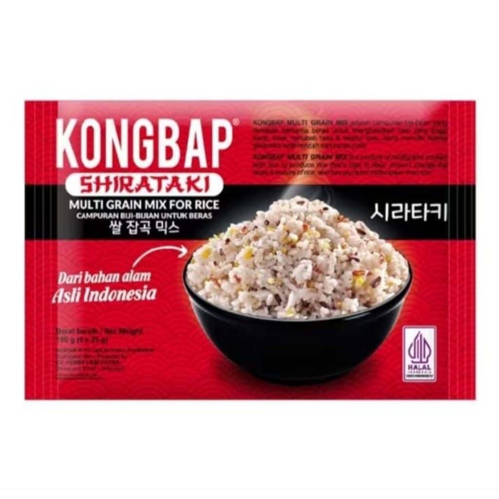 

Kongbab Beras Multi Grain Mix Shirataki 150g