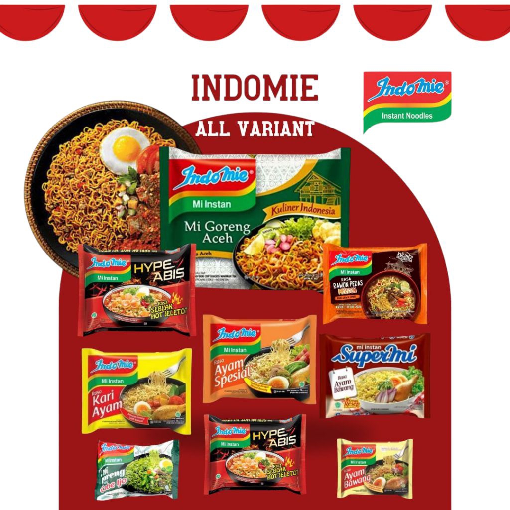 

mie instan Indomie goreng dan kuah all variant / Supermi/mie goreng/mi kuah instan
