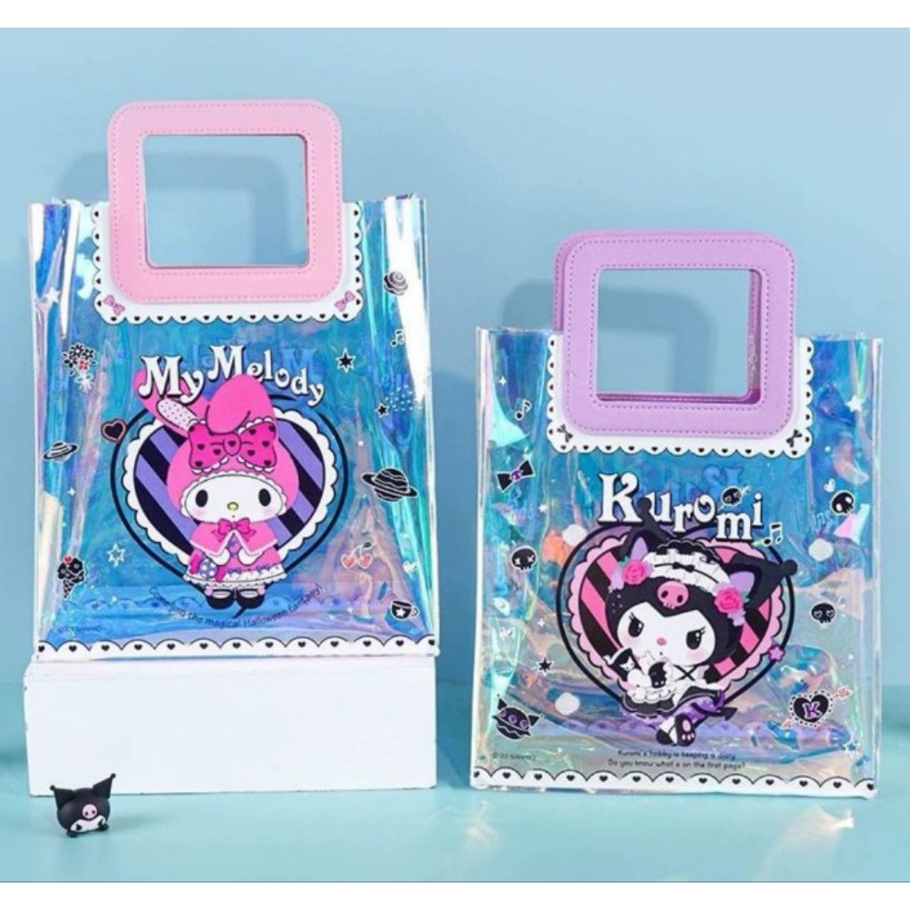 HOLOGRAM HANDBAG SANRIO ORIGINAL LICENSE TAS SANRIO KUROMI MELODY ORIGINAL