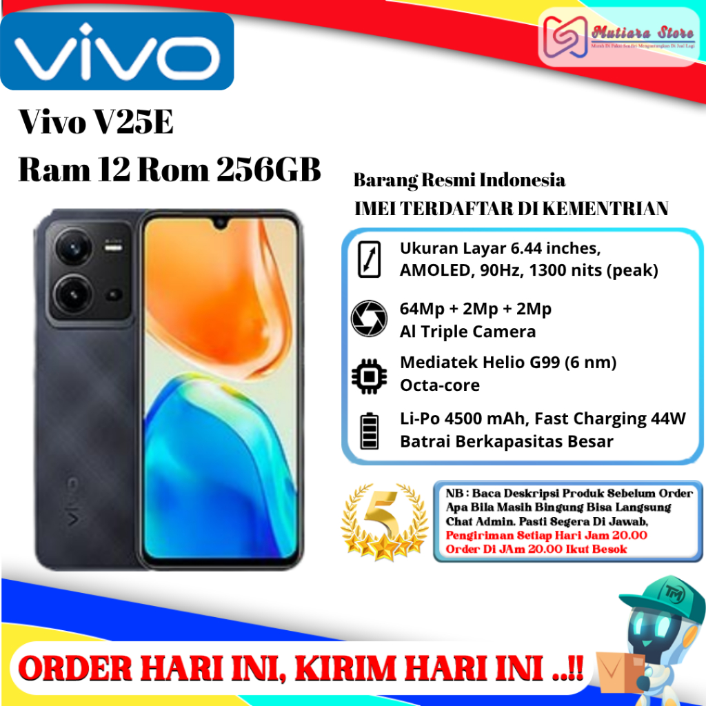 Vivo V25E Ram 12 Rom 256GB
