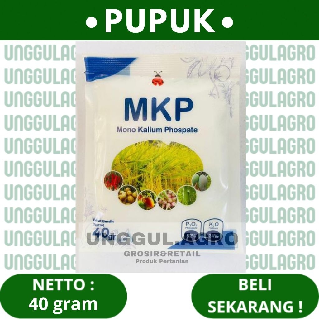 Pupuk mkp MKP 40gram(kemasan sachet) pembesar&penambah bobot buah&umbi