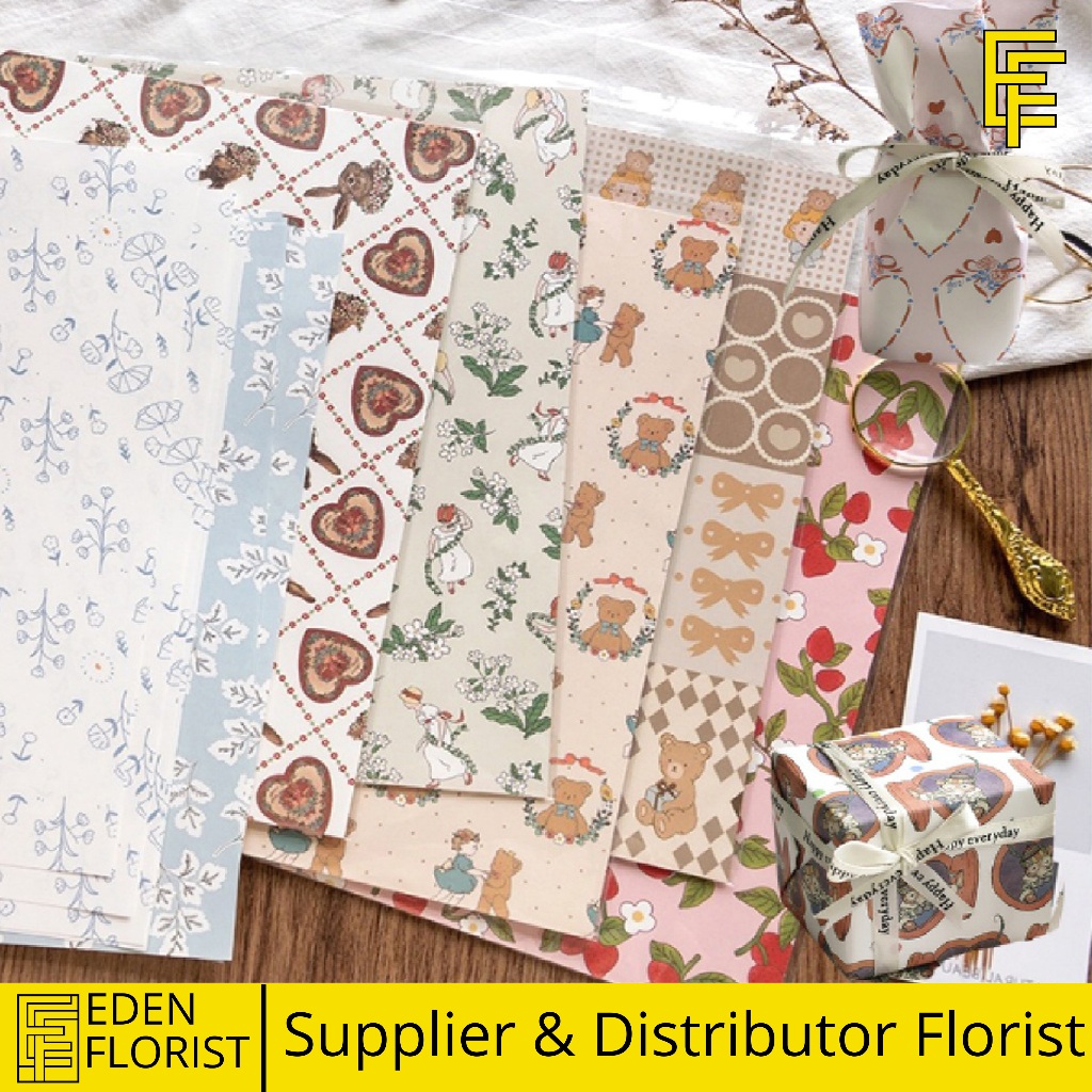 

EdenFlorist Kertas Kado Bunga Flower Wrapping Kemasan Parcel Bungkus Kado Souvenir KB6311
