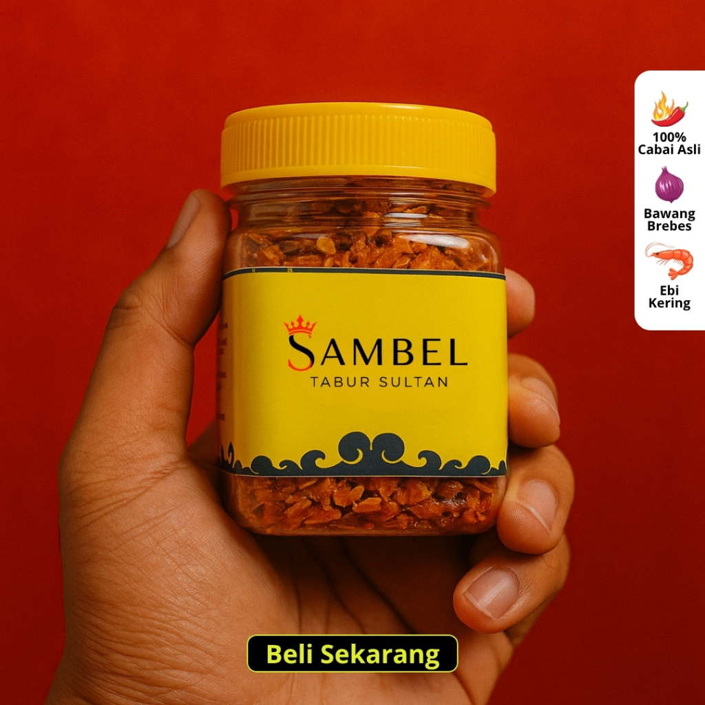 

PAKET 2 TOPLES - Sambal Tabur Sultan Bawang Ebi Renyah - Sambal Kering Premium Tanpa MSG