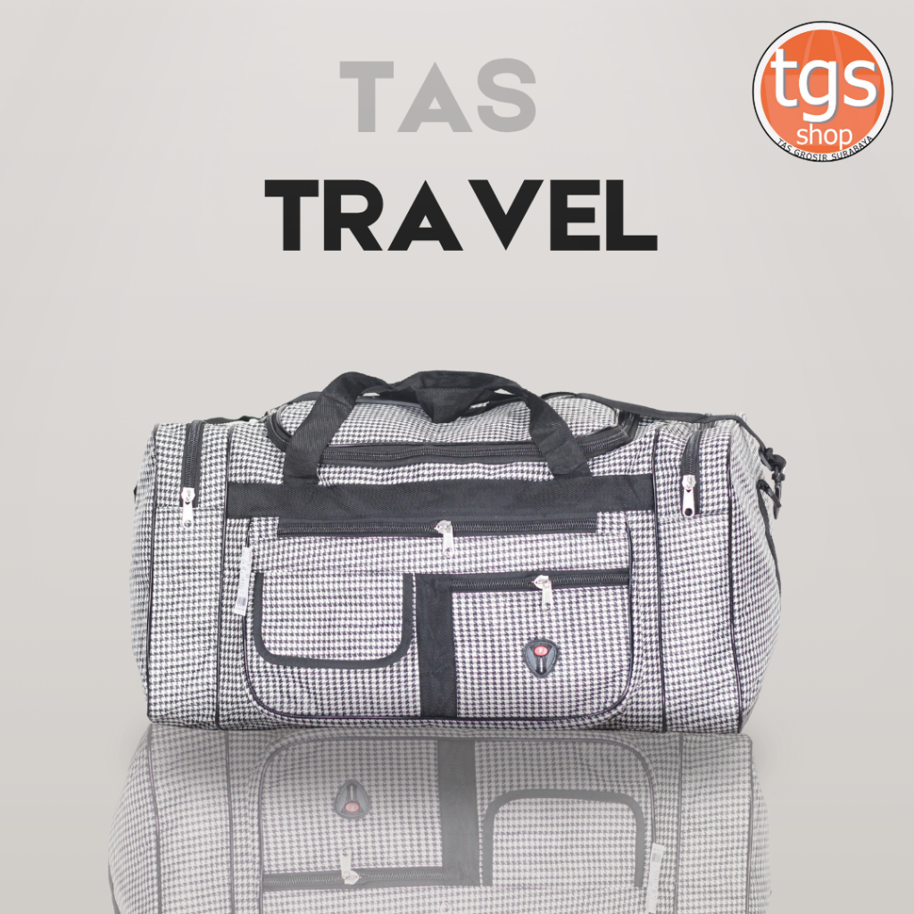 [TGS OLSHOP] Tas Travel Jumbo Tas Pakaian Mudik Jumbo 60L Tas Travel Mudik Tas Travel Motif Kotak
