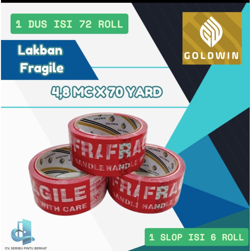 

LAKBAN FRAGILE GOLDWIN Jangan dibanting