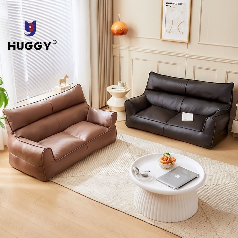 HUGGY Sofa Ruang Tamu Nordic Bed Minimalis 2 Seater Beanbag Kulit sofa pinterest premium sofa lantai