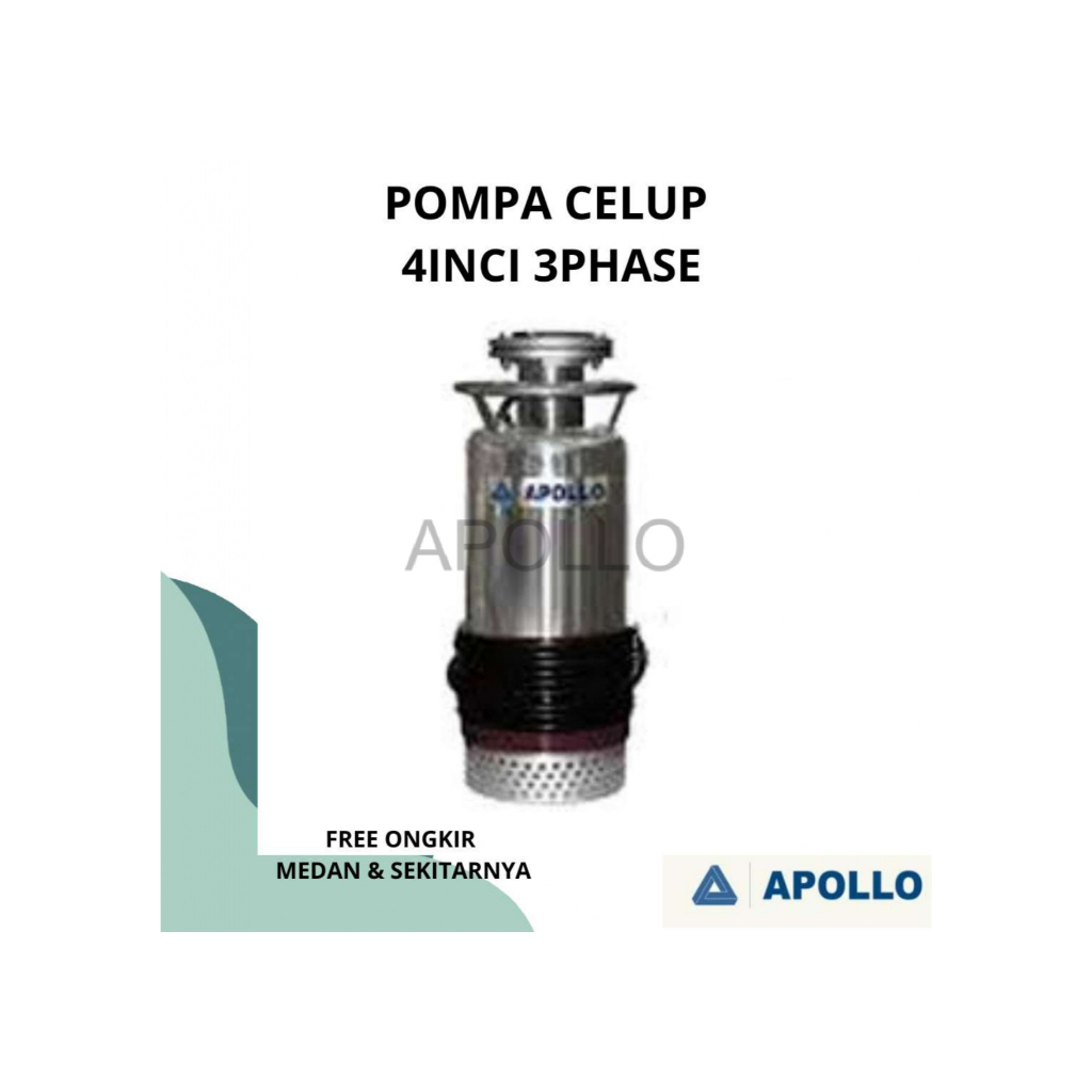 FREE ONGKIR | Pompa Celup / Submersible Pump 4 inch Apollo Untuk Tambak