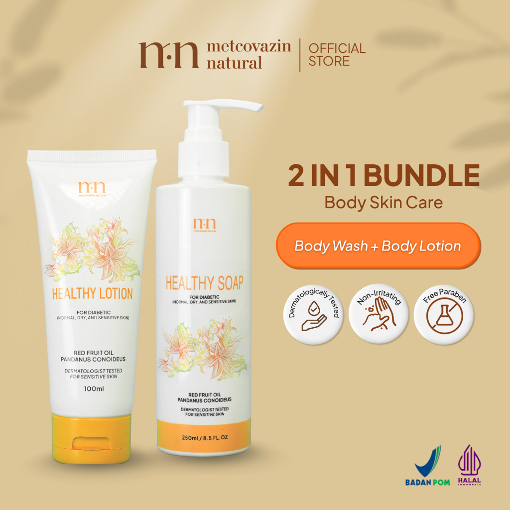 Paket Bundling 2 IN 1 Natural Series (Pelembab & Sabun Mandi) Buah Merah Papua - Perawatan Kulit Dia