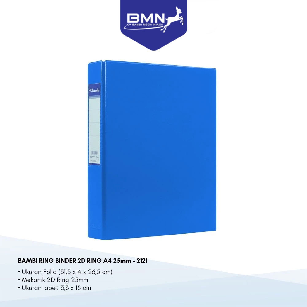 

Bambi Ring Binder A4 Size 25 mm 2 Ring D – 2121