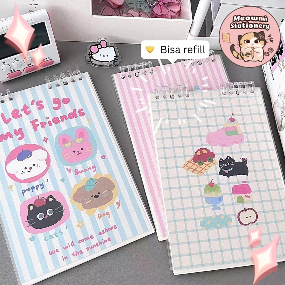 

Buku Binder Lucu Flip Book Bisa Isi Ulang Motif Kucing MB0161