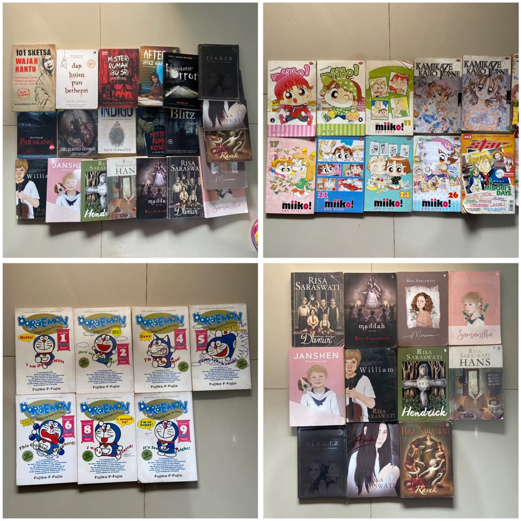 Novel Horor Risa Saraswati Horor Novel Doraemon Miiko Hans Janshen William Hendrick