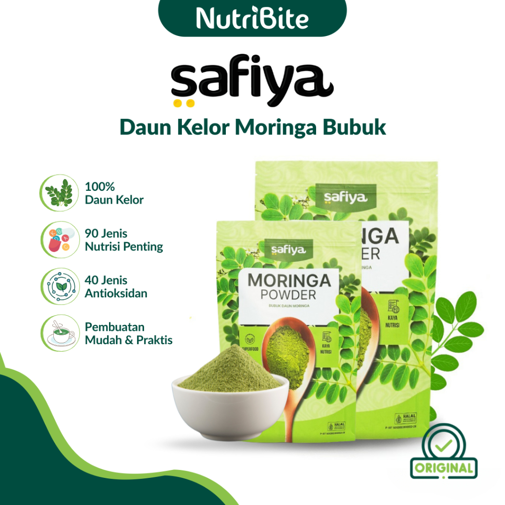 

Paket Bundling Murah Safiya Daun Kelor Moringa Bubuk 100% Murni Premium