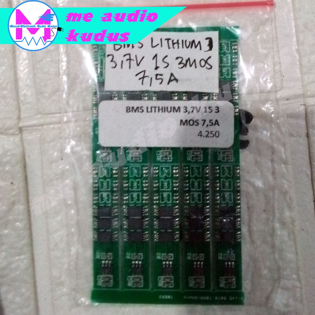 BMS LITHIUM 3,7V 1S 3 MOS 7,5A