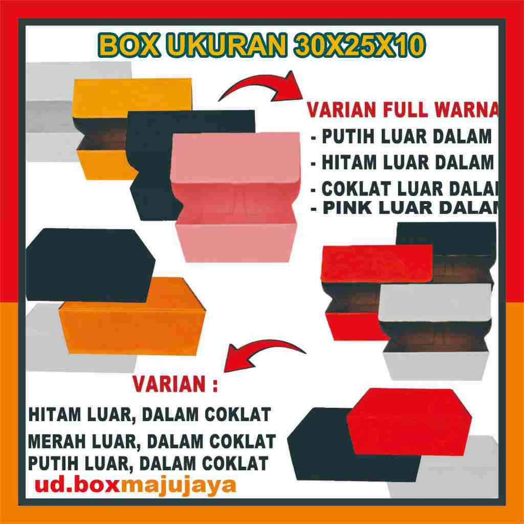 

Kardus 30x25x10 cm | Box Die Cut dan Easy Usage | Box Kue Tart | Box Aksesoris