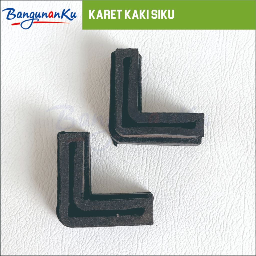 KARET KAKI SIKU LUBANG HITAM 4X4/KARET KAKI SIKU/KARET PELINDUNG SIKU/KARET ALAS SIKU