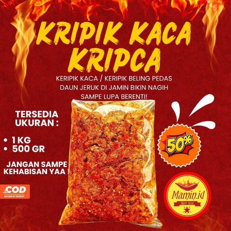

KERIPIK KACA 1 KG / KERIPIK BELING / KERIPIK BELEDAG