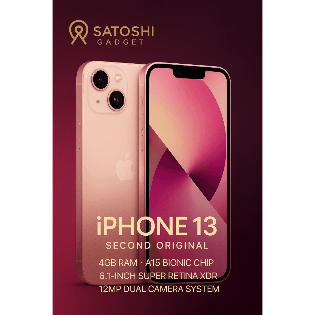 IPHONE 13 Second PINK 100% LIKE NEW