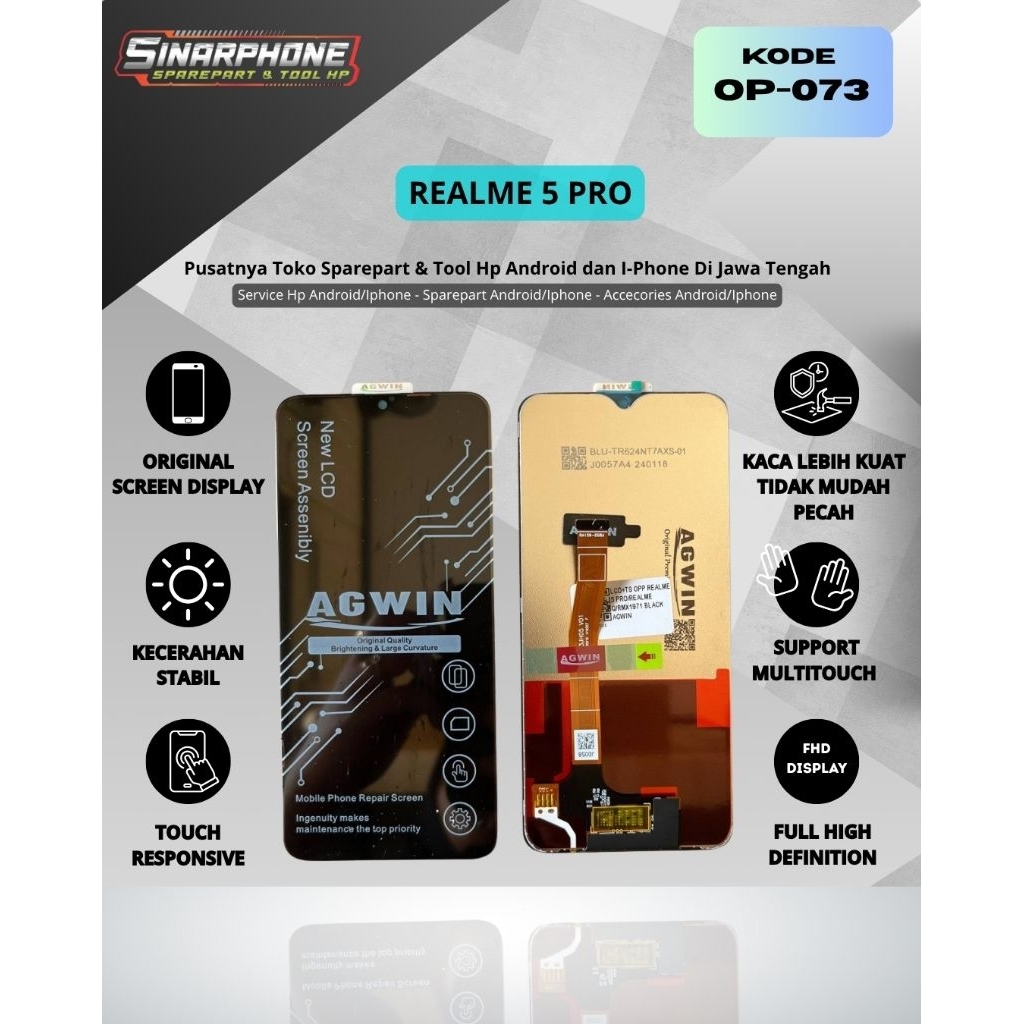 LCD REALME 5 PRO KUALITAS ORIGINAL