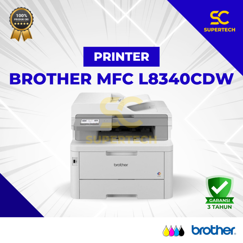 BROTHER Printer Laser Color Warna Multifunction MFC L8340CDW L8340 CDW L 8340CDW Print Scan Copy Dup