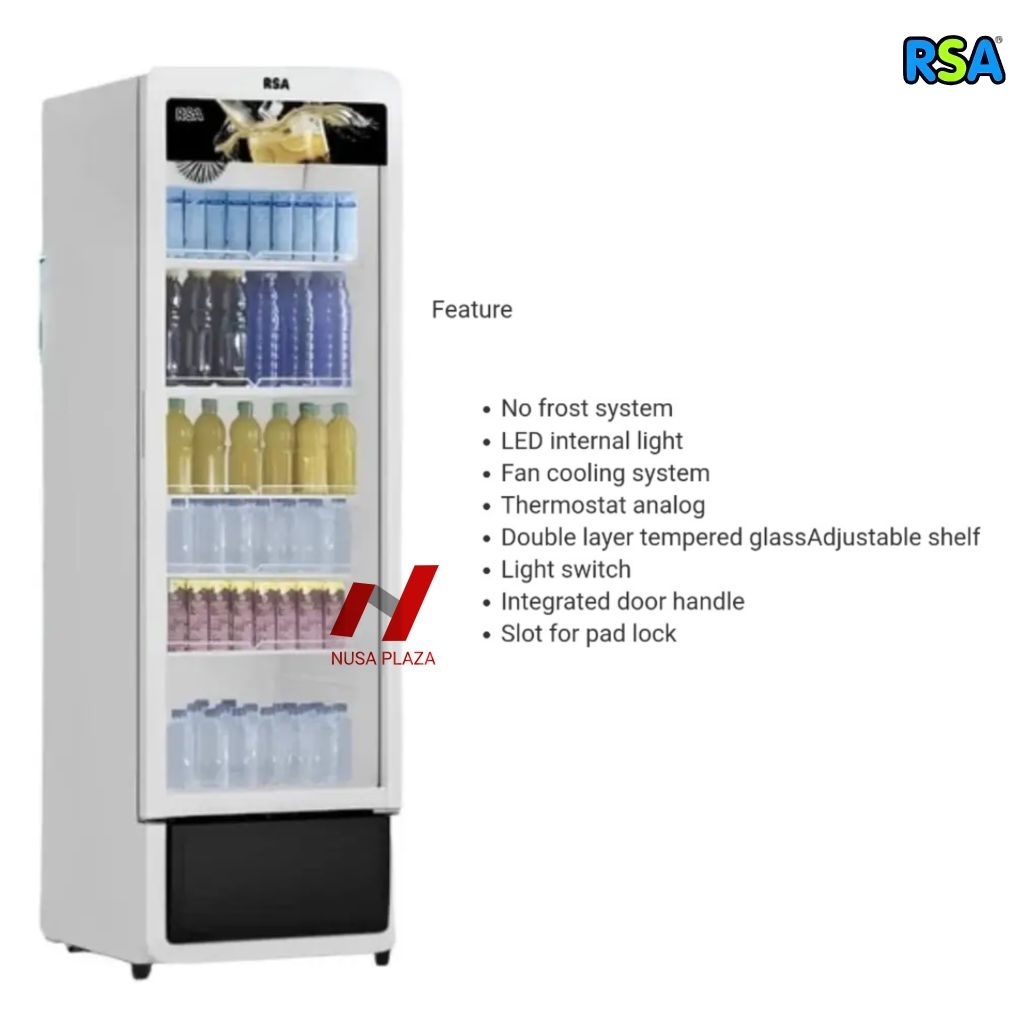SHOWCASE RSA 5 RAK 280 Liter RSA RUBY-280