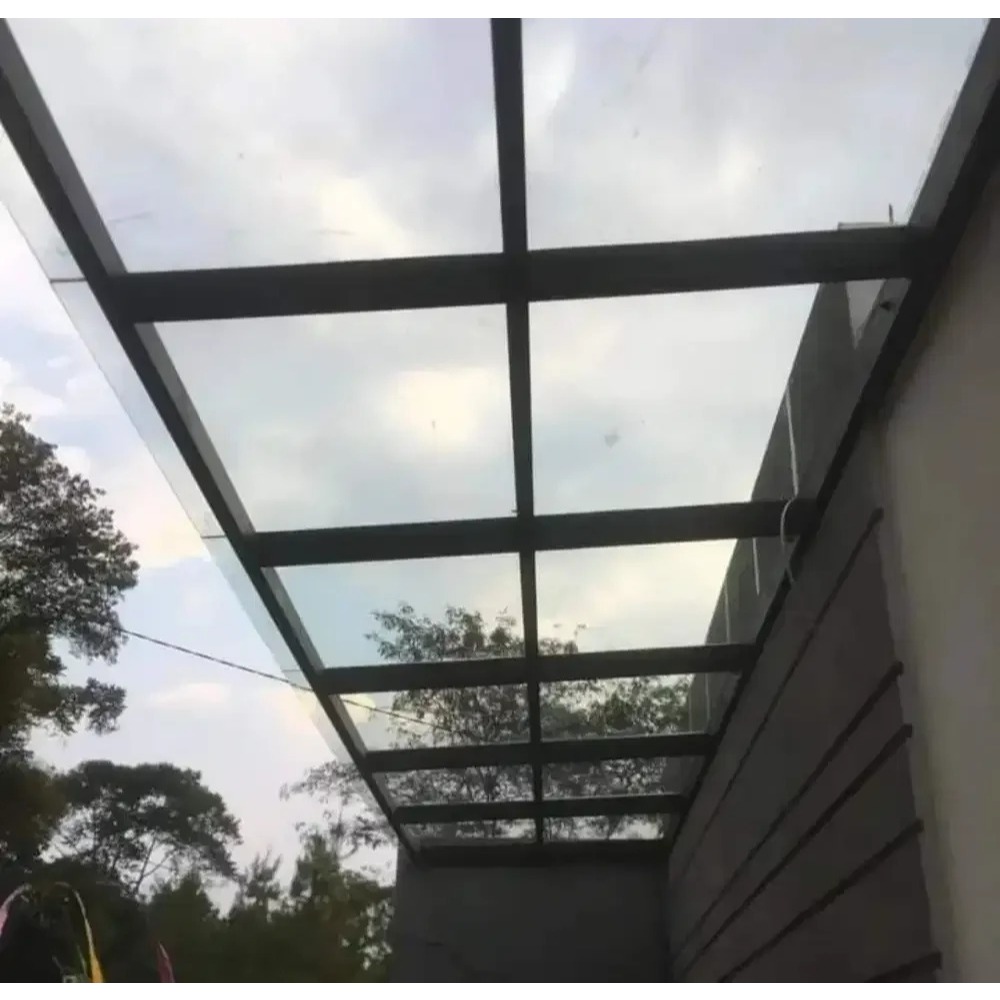 Kanopi solarflat 3mm rangka besi hollow
