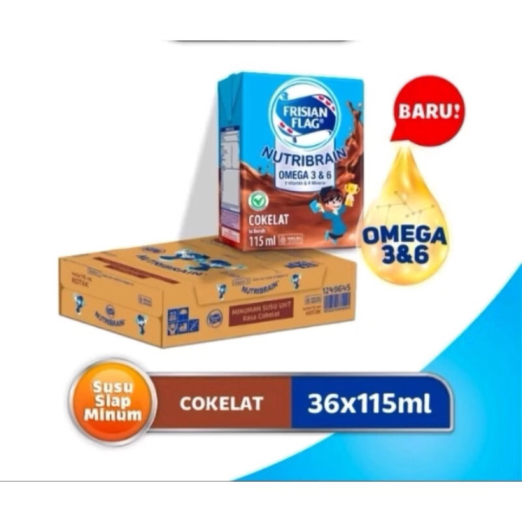 

Frisian flag Omega UHT Coklat 115ml Isi 36pcs