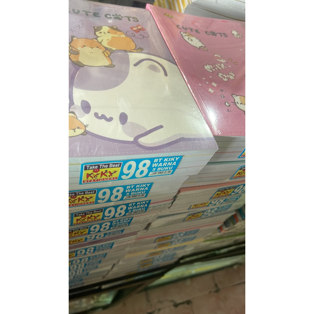 

buku tulis kiky 98 lembar perbungkus isi 5