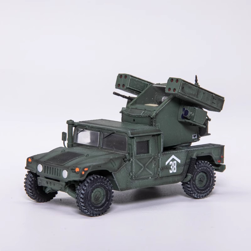 Diecast Vehicle T-Model 1/72 US Hummer "Avenger" Air Defense System (Army Green scheme)