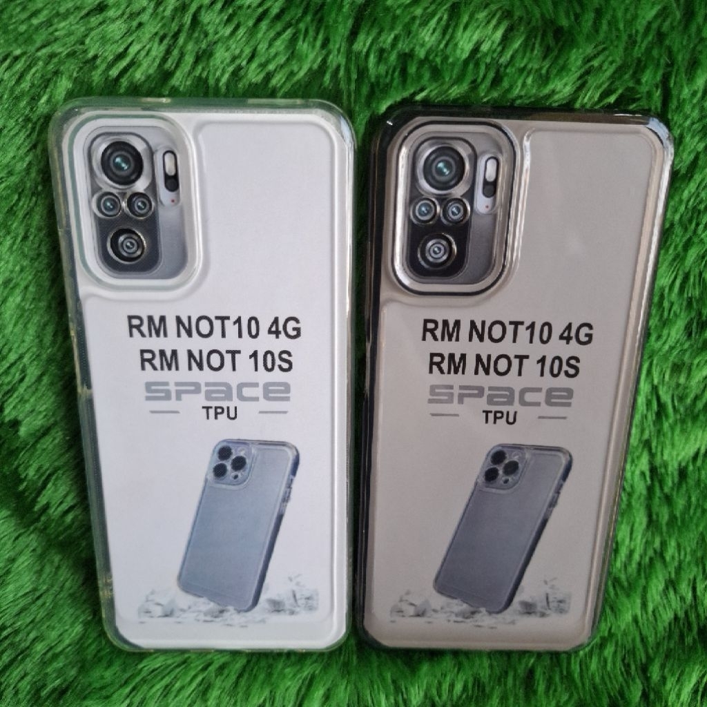Softcase Casing REDMI NOT 10 4G/NOT 10S Selikon Bening Trasparan Pelindung belakang HP+Camera