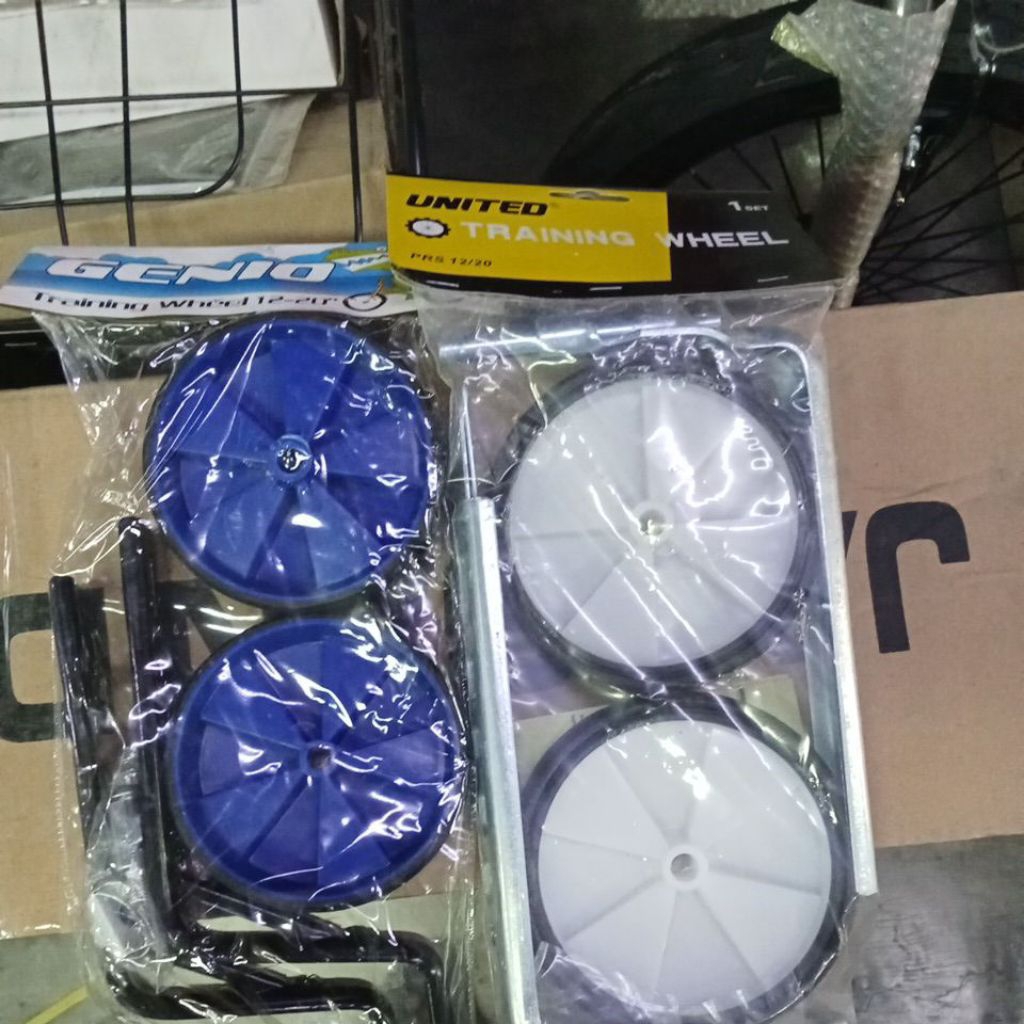 Roda bantu samping sepeda anak GENIO/ UNITED 12 inch up to 20 inch Trainning wheels Nike