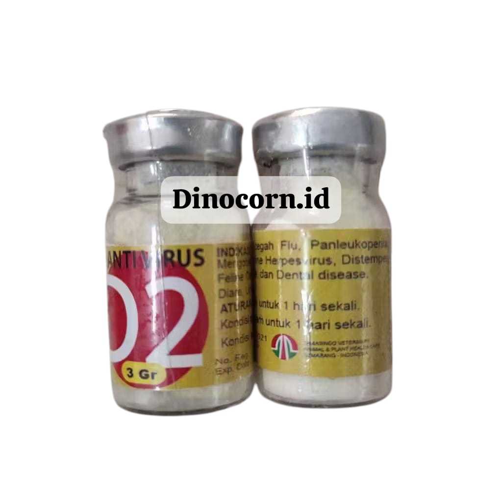 EVO D2 POWDER Cat 3 gr - Anti Virus - Obat Antivirus Flu Panleu Calici Kucing