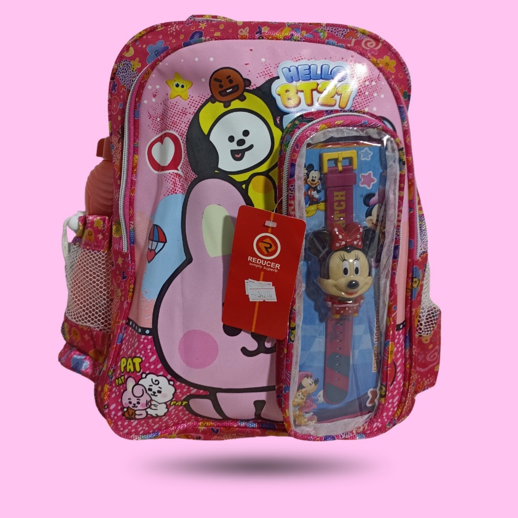 [vilo_shop] Tas ransel anak perempuan - tas ransel karakter kartun lucu - tas anak bahan cordura - t