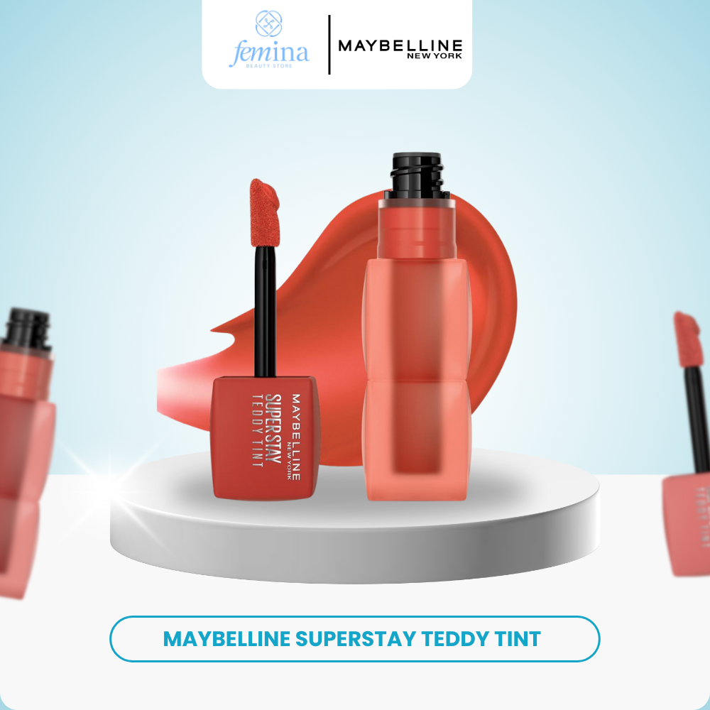 Maybelline Superstay Teddy Tint -Soft Matte Tahan 12 Jam Lipstick Lipcream Lipstik Perfect Lip Tint