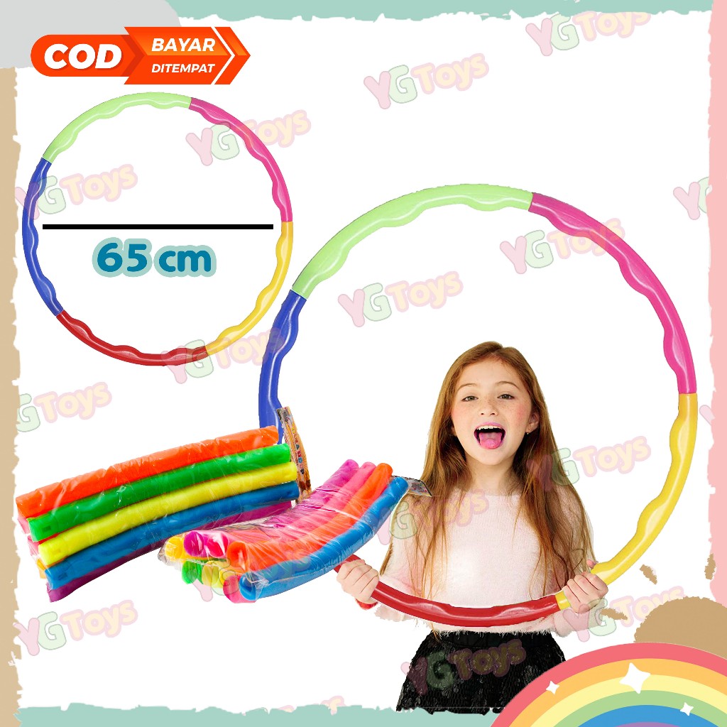 Yes Toy Hula Hoop Anak Kecil Olahraga untuk Perempuan dan Laki-Laki Dewasa