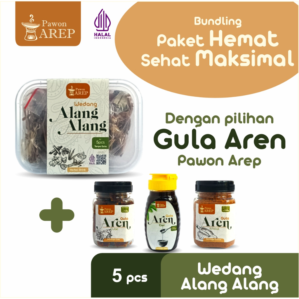 

Wedang Alang-Alang Kering Isi 5 Sachet – Minuman Rempah Tradisional + Pilihan Bundling Gula Aren